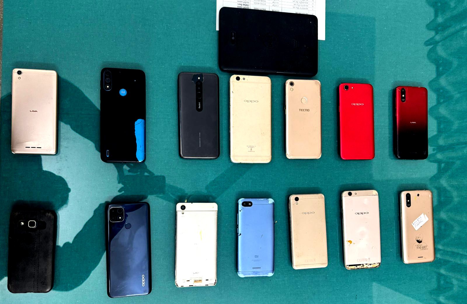 पुलिस ने चोरी हुए 15 स्मार्ट मोबाइल फोन किए बरामद ! 2 दोषी काबू !!