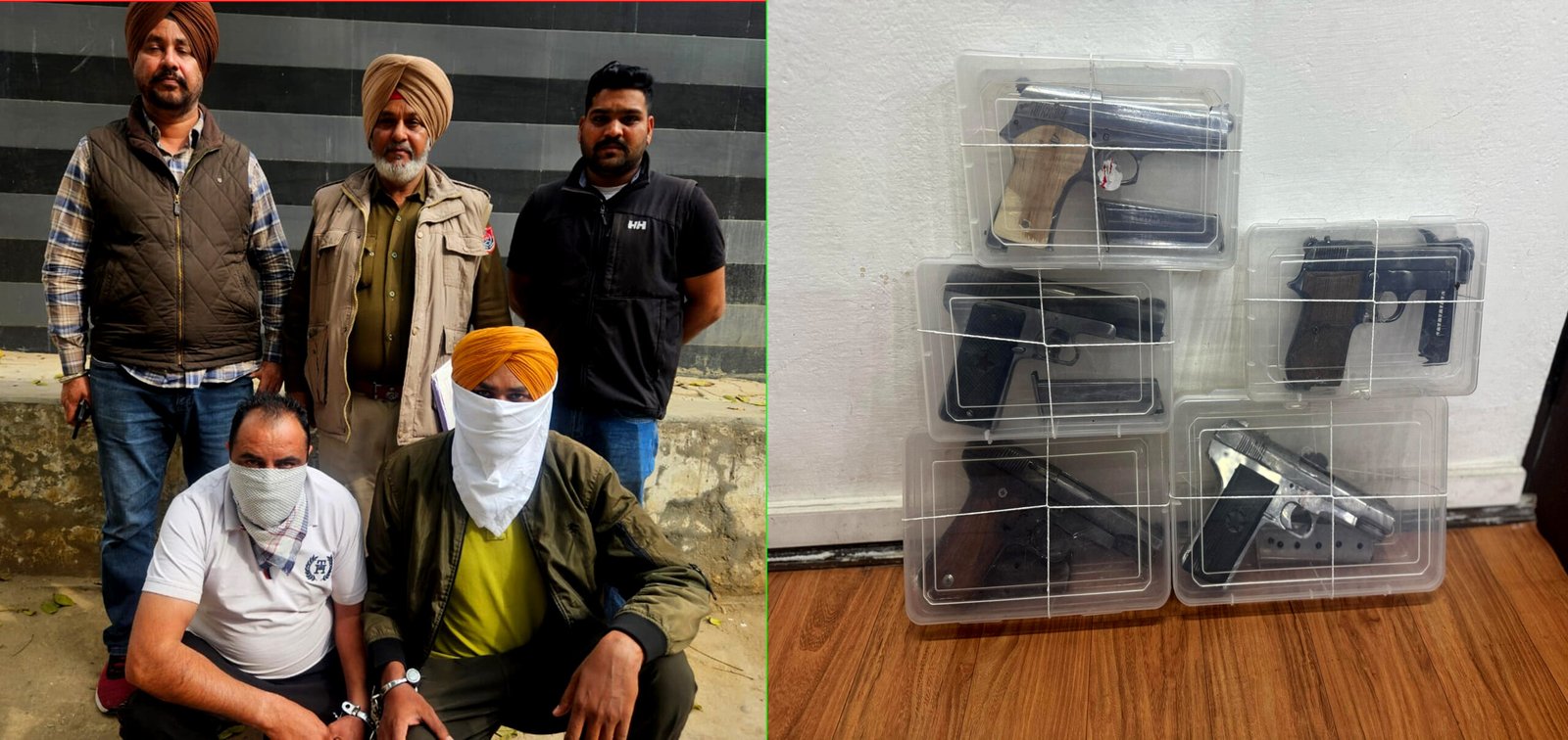 CIA ਸਟਾਫ ਦੀ ਵੱਡੀ ਕਾਰਵਾਈ ! 5 ਪਿਸਤੌਲਾਂ ਸਣੇ ਦੋ ਕਾਬੂ !!