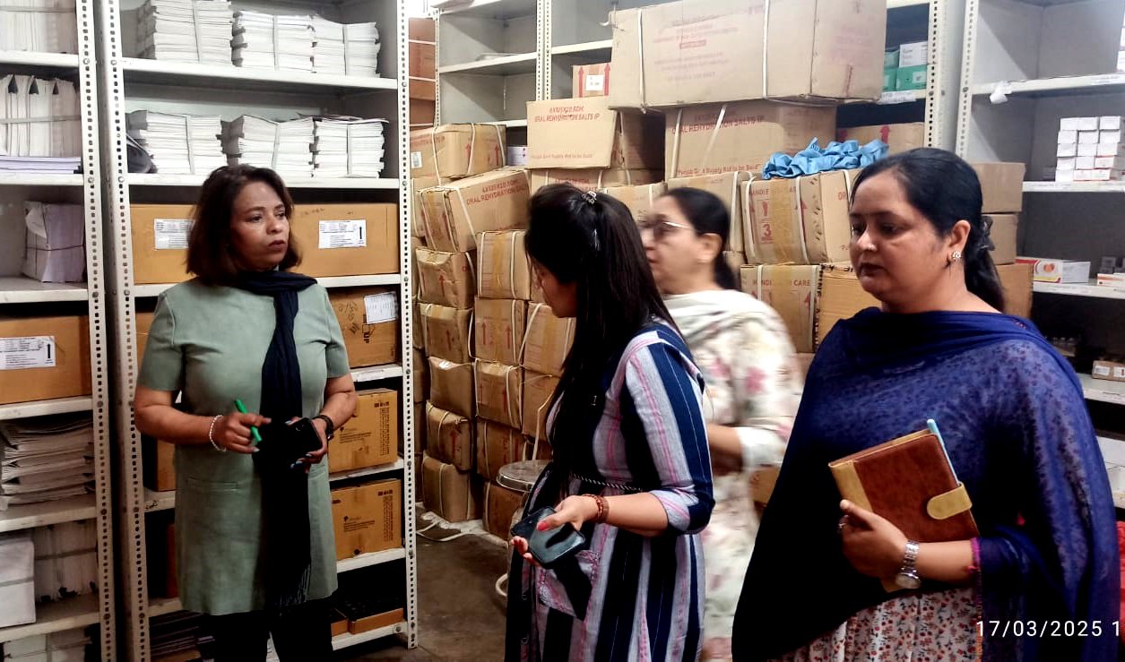 सहायक सिवल सर्जन डा. ज्योति की और से, हस्पताल का औचक निरीक्षण !!