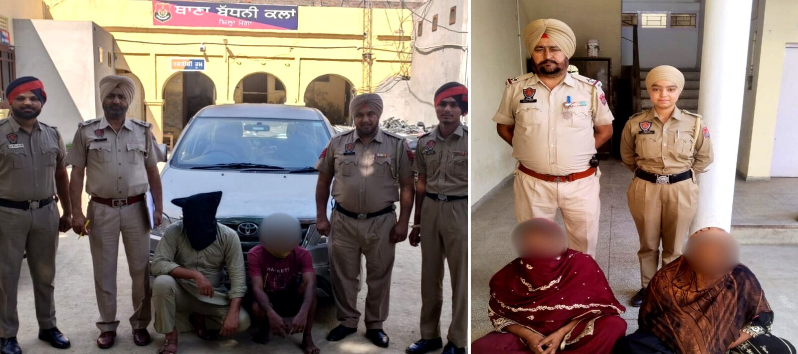 महिलाएं भी नशे के कारोबार में अग्रणी ! हैरोइन, नशीली गोलियां, ड्रग मनी, इनोवा गाड़ी सहित 7 काबू ! 2 महिलाएं भी शामिल !!