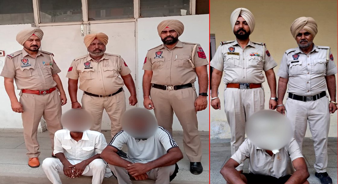 लाखों की हैरोइन, नशीली गोलियां व ड्रग मनी सहित तीन गिरफ्तार !!