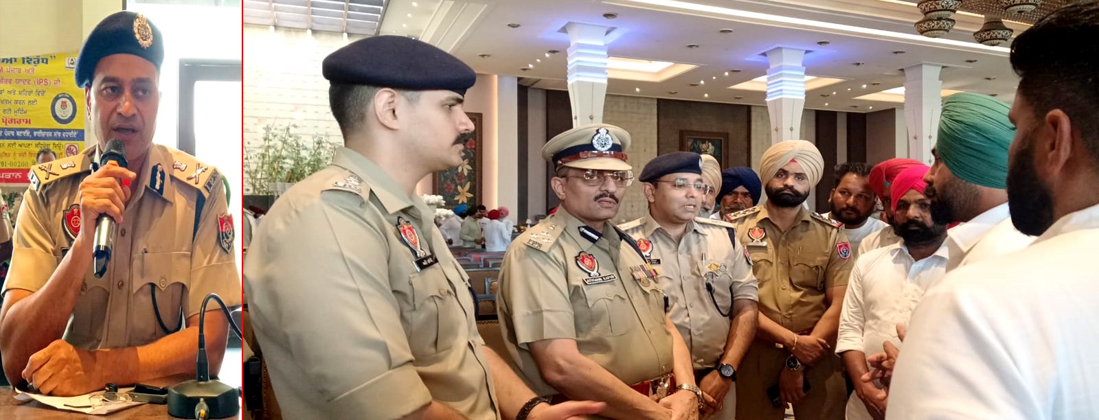 ADGP शिवकुमार व DIG अश्विनी कपूर पहुंचे मोगा, ‘सम्पर्क’ मीटिंग का आयोजन !!