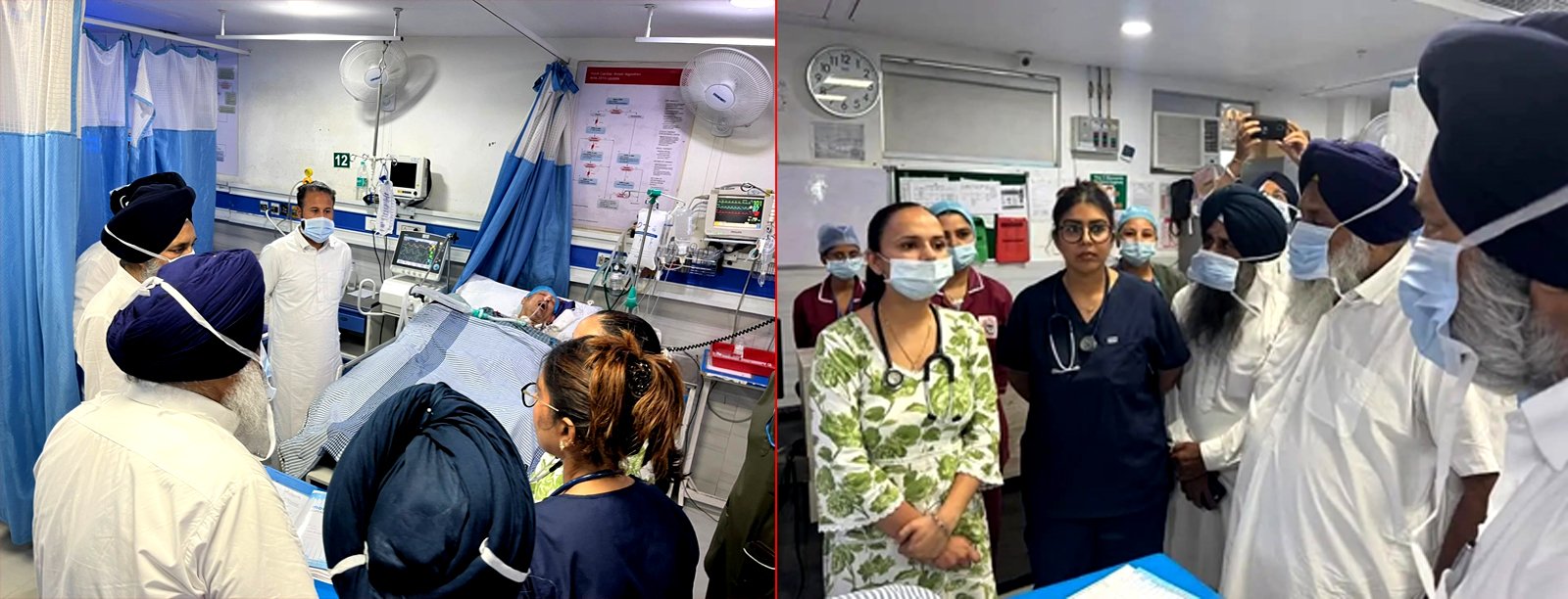 सुखबीर बादल पहुंचे मेडिसिटी हस्पताल ! जाना डा. अनिल जीत कंबोज का हाल !!