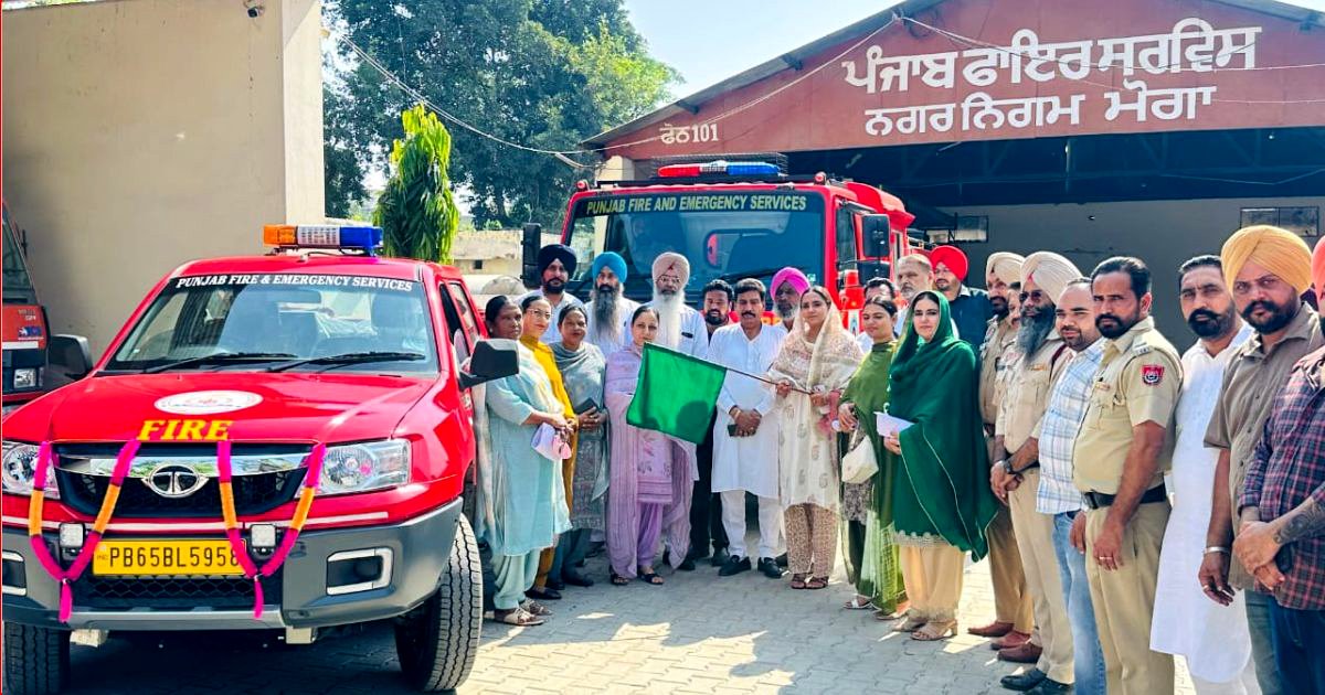 फायर बिग्रेड विभाग को मिली 2 नई गाड़ियां, विधायक अमनदीप ने किया गाड़ियों को रवाना