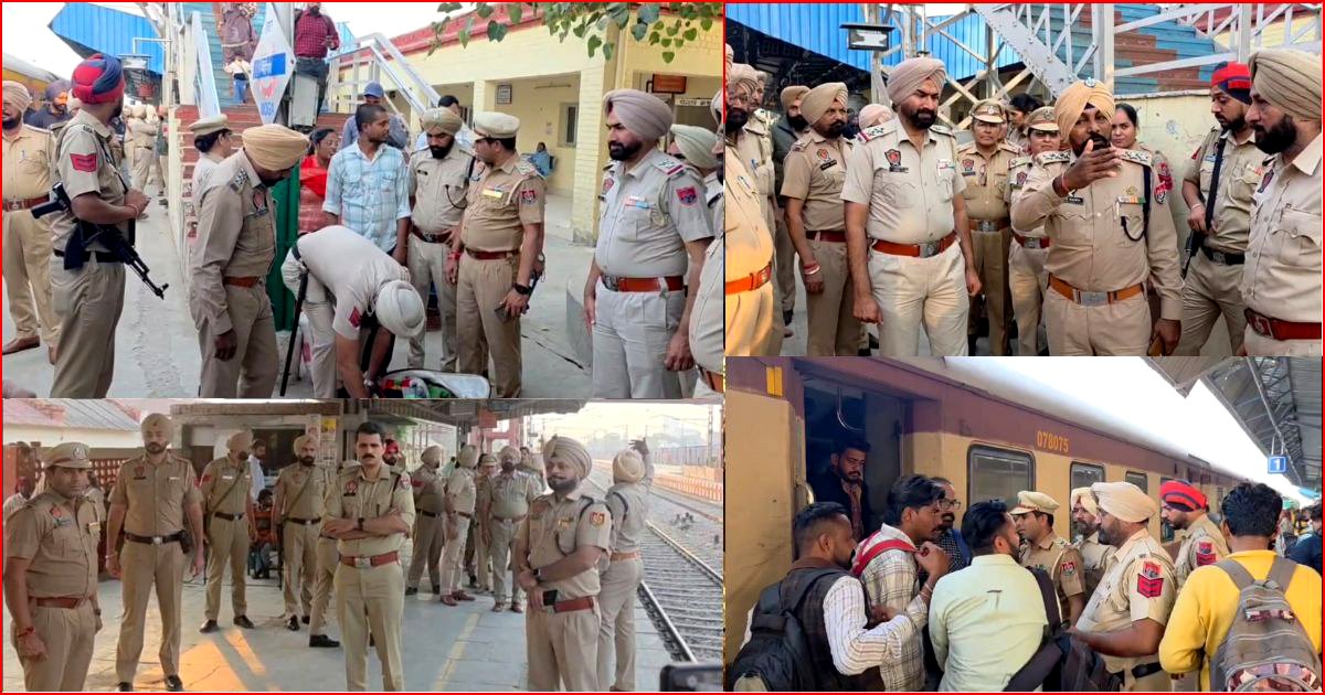 SSP अजय गांधी अपनी टीम व 125 जवानों सहित पहुंचे रेलवे स्टेशन व बस स्टैंड, पब्लिक को दिया जरूरी संदेश