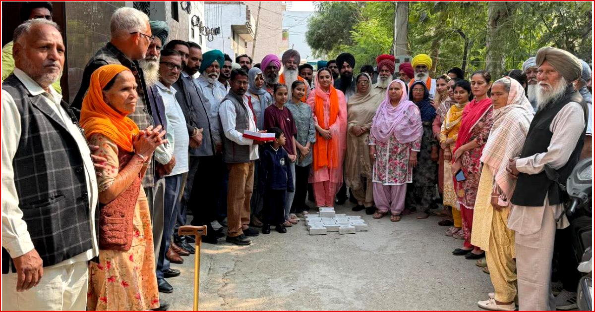 विधायक अमनदीप ने इस वार्ड में 49 लाख रुपए के विकास कार्यों का किया श्री गणेश 